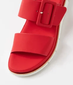 Women I LOVE BILLY Slides|Wedges-Barana Red Slides