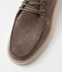 COLORADO Casuals-Barris Maron Suede Lace Up Flats
