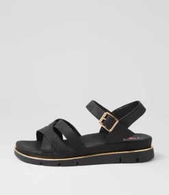 Women I LOVE BILLY Flats|Sandals-Barsala Black Sandals