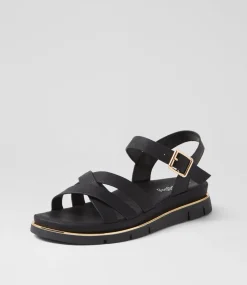 Women I LOVE BILLY Flats|Sandals-Barsala Black Sandals