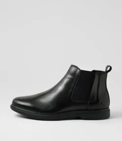 COLORADO Boots|Casuals-Bart Black Leather Chelsea Boots