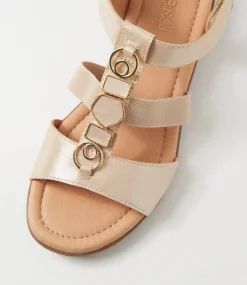 Women SUPERSOFT Flats|Comfort-Bartie Rose Shimmer Suede Sandals
