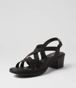Women I LOVE BILLY Heels|Sandals-Berkon Black Sandals