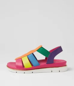 Women I LOVE BILLY Flats|Sandals-Berzek Bright Multi Sandals