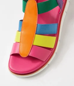 Women I LOVE BILLY Flats|Sandals-Berzek Bright Multi Sandals