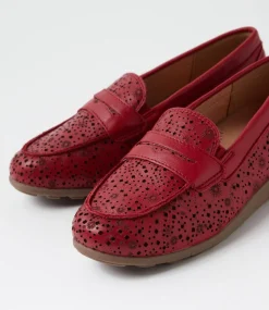 Women SUPERSOFT Comfort|Flats-Bestfriend D Dark Red Leather Flat Shoes