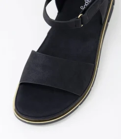 Women I LOVE BILLY Flats|Sandals-Billish Black Sandals