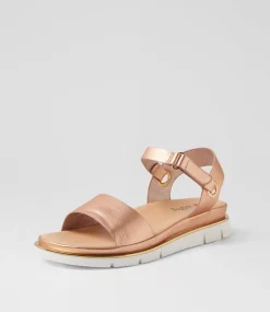 Women I LOVE BILLY Flats|Sandals-Billish Rose Gold Sandals