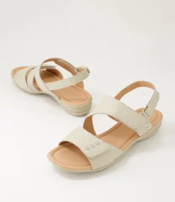 Women SUPERSOFT Comfort|Flats-Bills Almond Leather Sandals