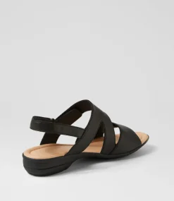 Women SUPERSOFT Comfort|Flats-Bills Black Leather Sandals