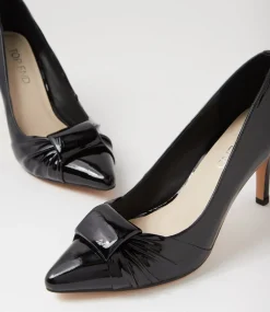Women TOP END Dress|Heels-Bingley Black Patent Leather Pump Heels