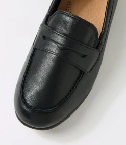 Women SUPERSOFT Comfort|Loafers-Birdi Black Wide Fit Leather Loafers