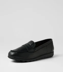 Women SUPERSOFT Comfort|Loafers-Birdi Black Wide Fit Leather Loafers
