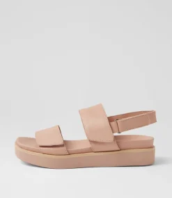 Women DIANA FERRARI Flats|Sandals-Blamer Dark Nude Natural Leather Sandals