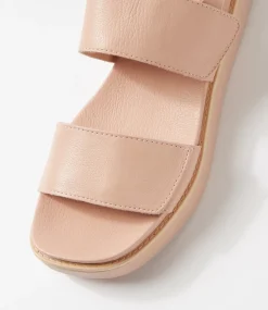 Women DIANA FERRARI Flats|Sandals-Blamer Dark Nude Natural Leather Sandals