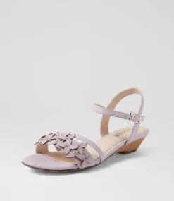 Women SUPERSOFT Comfort|Flats-Blossums Lilac Leather Sandals