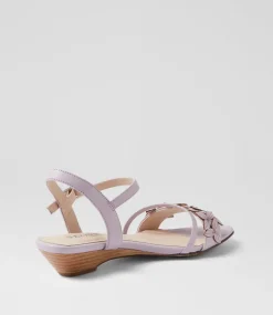 Women SUPERSOFT Comfort|Flats-Blossums Lilac Leather Sandals
