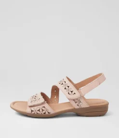 Women SUPERSOFT Comfort|Flats-Bluebird Blush Leather Sandals