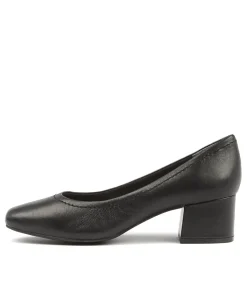 Women SUPERSOFT Comfort|Heels-BLYTHE BLACK LEATHER