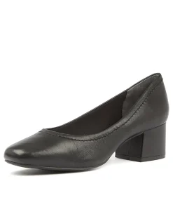 Women SUPERSOFT Comfort|Heels-BLYTHE BLACK LEATHER