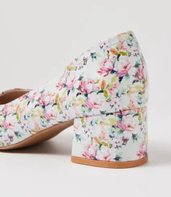 Women SUPERSOFT Comfort|Heels-Blythe2 White Meadow Leather Heels