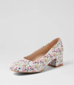 Women SUPERSOFT Comfort|Heels-Blythe2 White Meadow Leather Heels