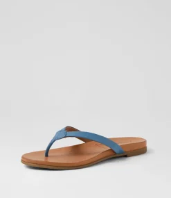 Women DIANA FERRARI Slides|Sandals-Bondis Denim Leather Slides