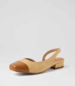 Women I LOVE BILLY Heels|Flats-Bonsoon Tan Natural Synthetic Raffia Heels