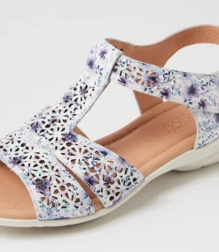 Women SUPERSOFT Comfort|Flats-Boom Purple Melody Leather Sandals