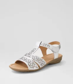 Women SUPERSOFT Comfort|Flats-Boom Silver Gum Leather Sandals