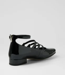 Women I LOVE BILLY Heels|Flats-Bosine Black Patent Pu Heels