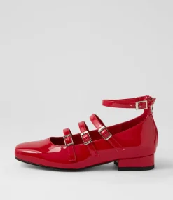 Women I LOVE BILLY Heels|Flats-Bosine Dark Red Patent Pu Heels