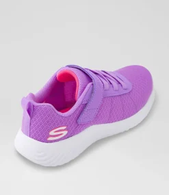 SKECHERS Sport School Shoes-Bounder Cool Cruise Junior Lavender Fabric Sneakers
