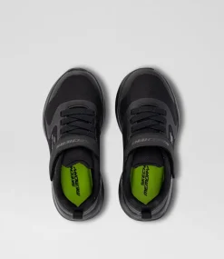 SKECHERS Sport School Shoes|Junior School Shoes-Bounder Gorven Junior Black Sneakers
