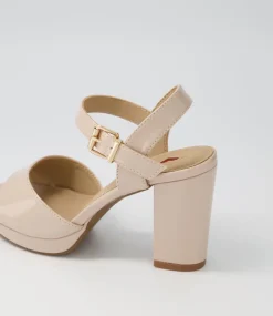 Women I LOVE BILLY Heels|Sandals-Bountys Nude Patent Pu Sandals