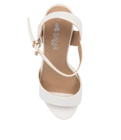 Women I LOVE BILLY Heels|Sandals-BOUNTYS WHITE SMOOTH