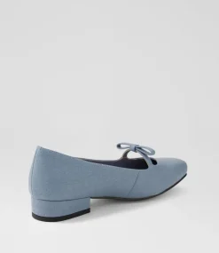 Women I LOVE BILLY Heels|Flats-Bowtala Denim Rose Emboss Heels