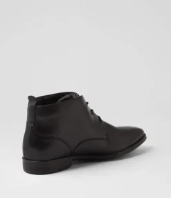 COLORADO Boots|Dress Shoes-Bracs Black Leather Lace Up Boots