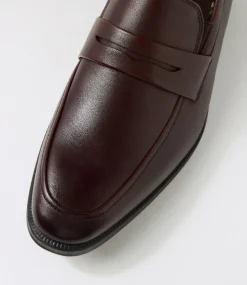 COLORADO Dress Shoes-Brad Oxblood Leather Flat Shoes