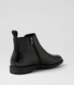 COLORADO Boots|Casuals-Braga Black Leather Chelsea Boots