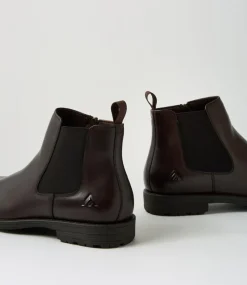 COLORADO Boots|Casuals-Braga Dark Brown Leather Chelsea Boots