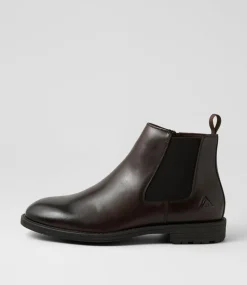 COLORADO Boots|Casuals-Braga Dark Brown Leather Chelsea Boots