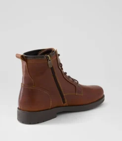 COLORADO Boots|Casuals-Brazil Dark Brown Pull Up Leather Lace Up Boots