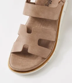 Women I LOVE BILLY Flats|Sandals-Breezin Light Taupe Sandals