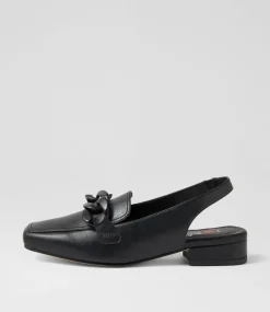 Women I LOVE BILLY Loafers|Heels-Brentel Black Heels