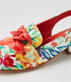 Women I LOVE BILLY Loafers|Heels-Brentel White Tulip Patent Pu Heels