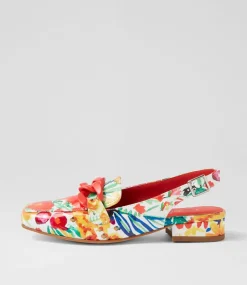 Women I LOVE BILLY Loafers|Heels-Brentel White Tulip Patent Pu Heels