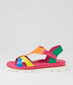 Women I LOVE BILLY Flats|Sandals-Brenzel Bright Multi Sandals