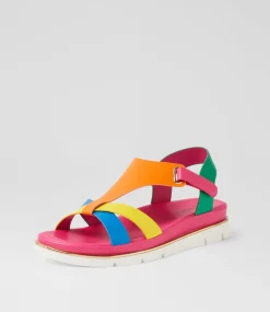 Women I LOVE BILLY Flats|Sandals-Brenzel Bright Multi Sandals