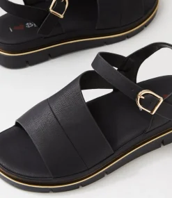 Women I LOVE BILLY Flats|Sandals-Brince Black Sandals